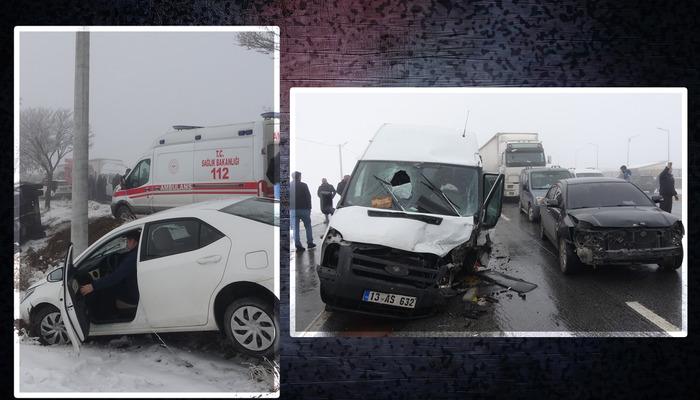 25 araç birbirine çarptı! Bitlis’te zincirleme trafik kazası: Çok sayıda yaralı!