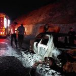 Kazdağları’nda çıkan araç yangınına itfaiye müdahale etti