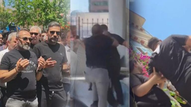 Can Polat’ın taziyesinde ortalık fena karıştı! Engin Polat istenmedi! Yaka paça kavga çıktı